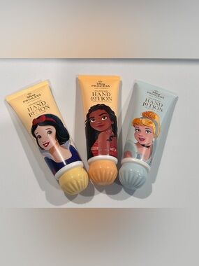 Disney Princess Hand Lotion Set 3 Pack Travel Size Moisturizing